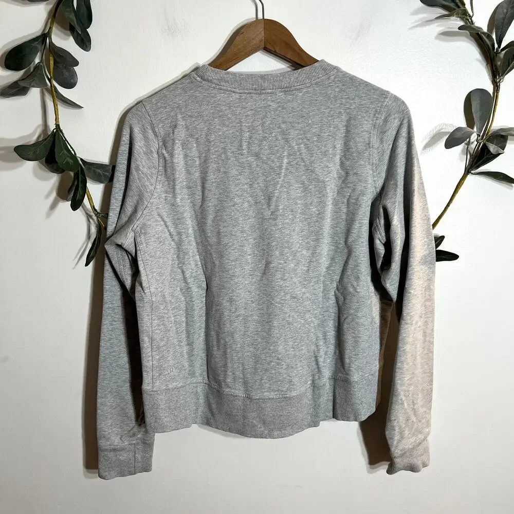 Lululemon Gray Crew Neck Pullover